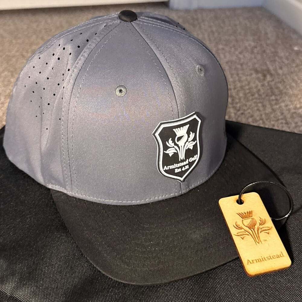 Armitstead Golf Performance Snapback Hat - Gray/Black Two-Tone